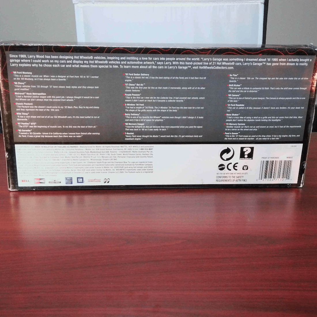 Hot Wheels 2009 Larry's Garage - 21 Car Set PINK PASS'N GASSER - Image 6